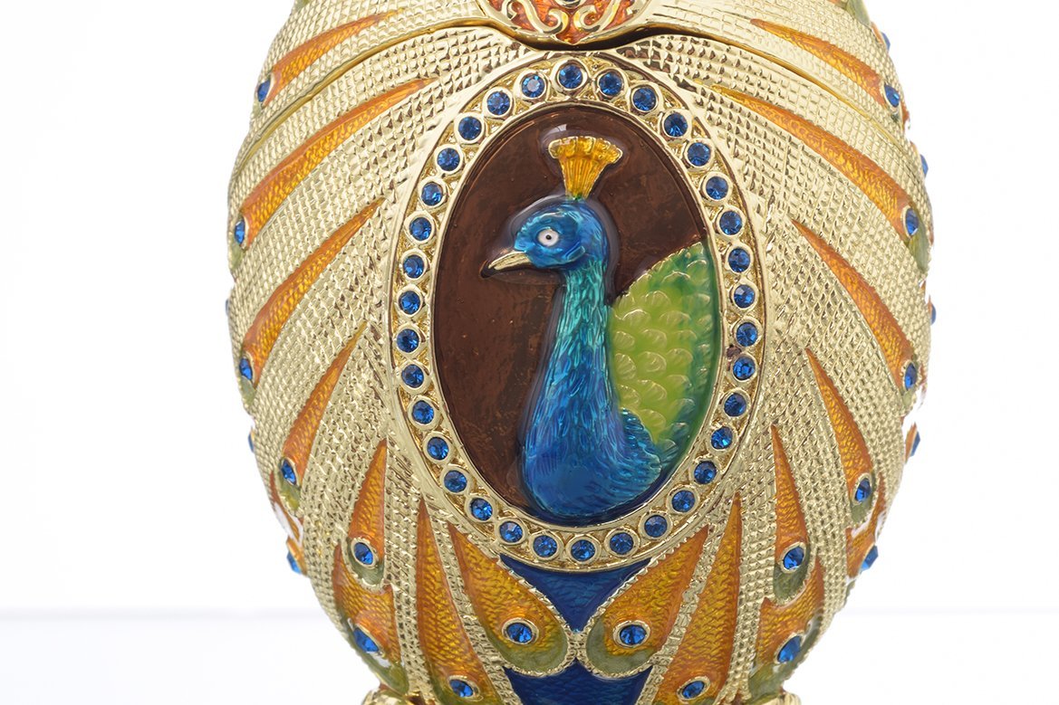 Keren Kopal Colorful Peacock Faberge Egg