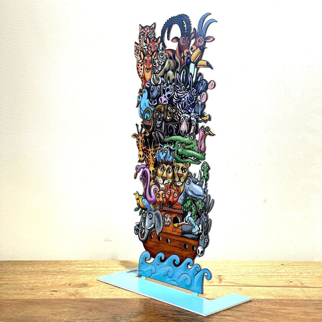Pop art Metal " Noah's Ark " sculpture by DAVID GERSTEIN