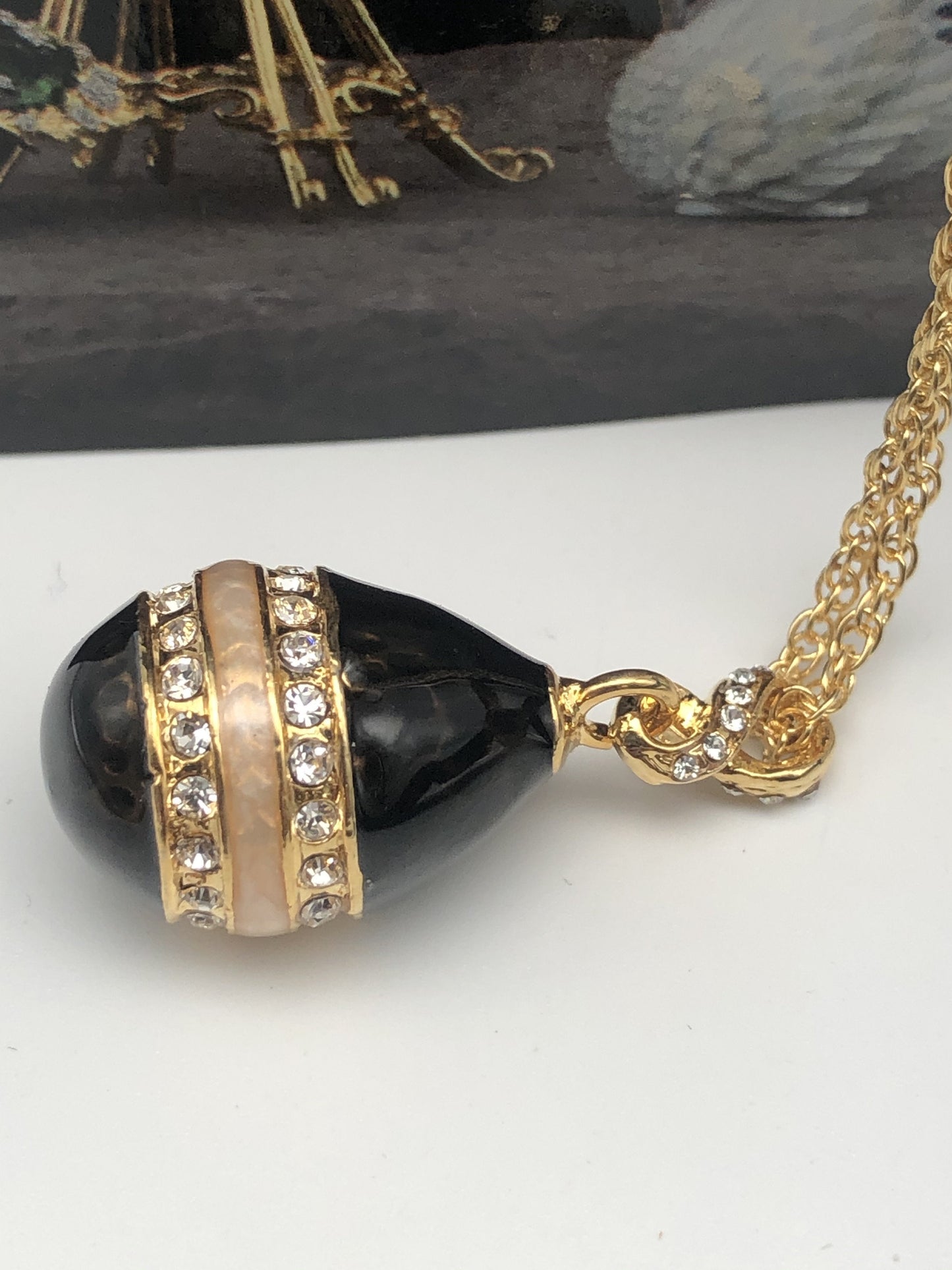 Keren Kopal Black Egg Pendant Necklace