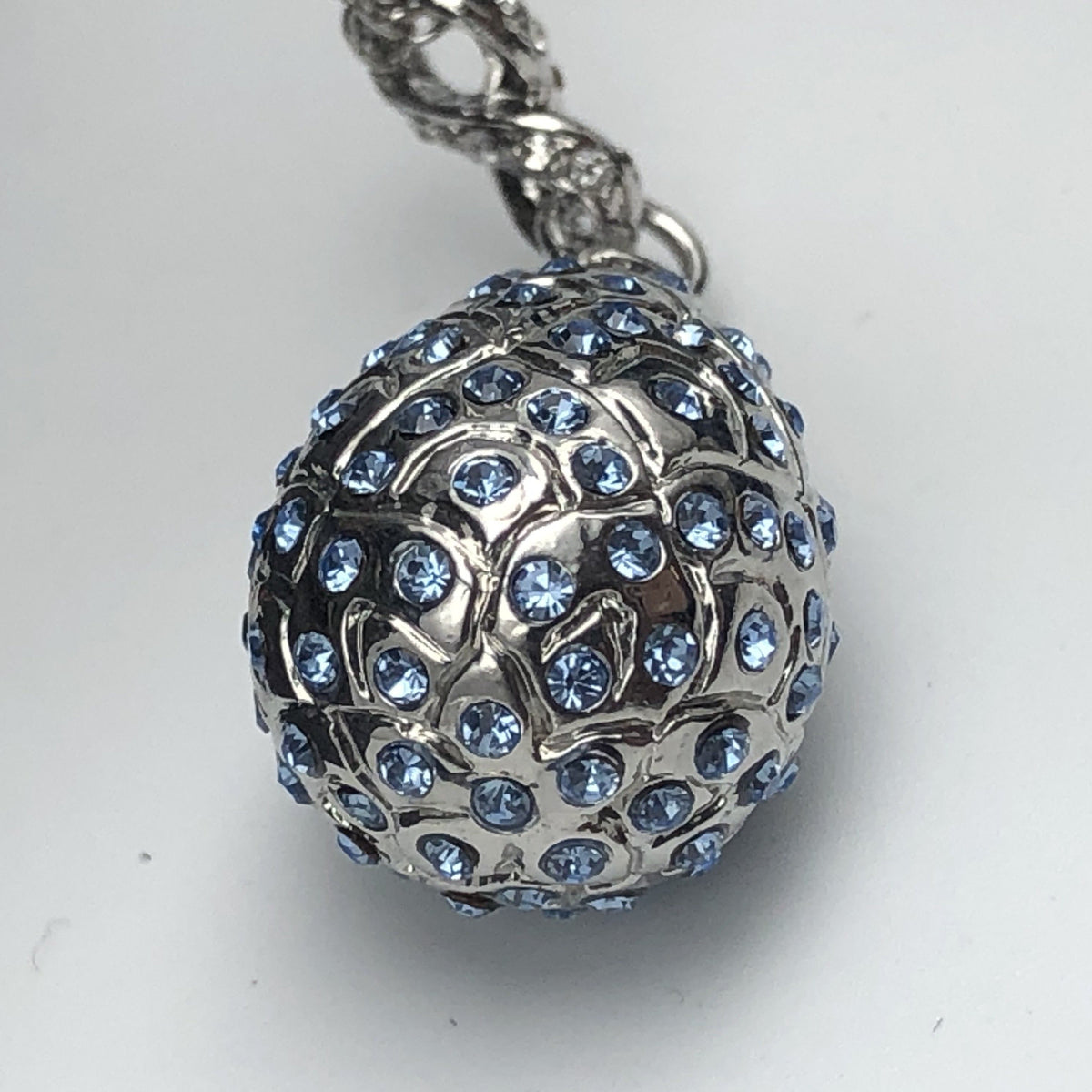 Keren Kopal Silver Egg Pendant Necklace
