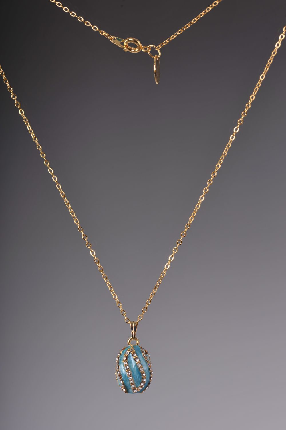 Keren Kopal Turquoise Spiral Pendant Necklace