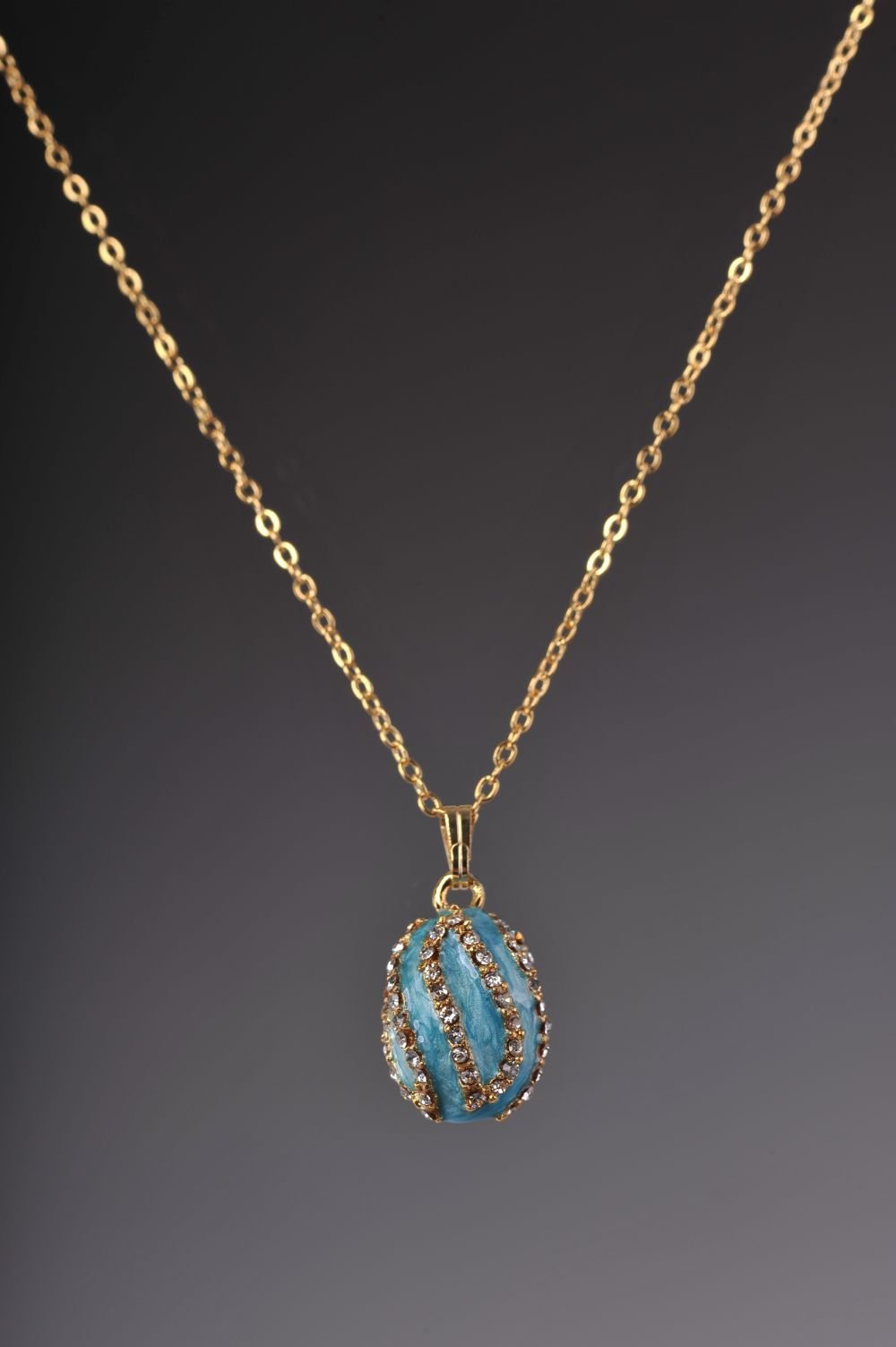Keren Kopal Turquoise Spiral Pendant Necklace