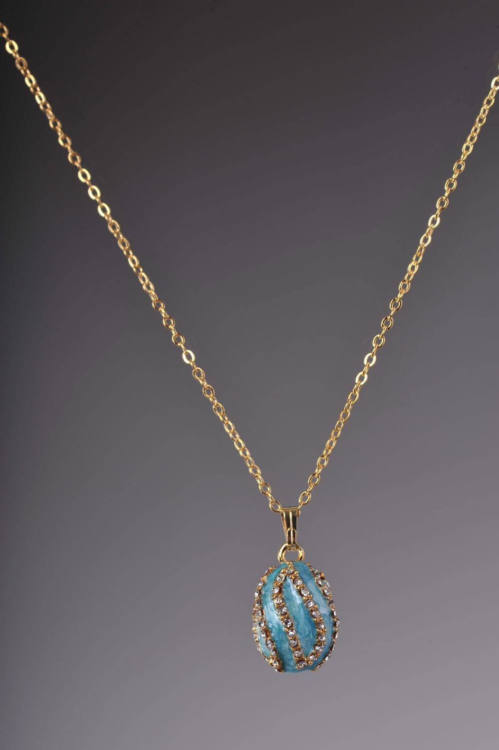 Keren Kopal Turquoise Spiral Pendant Necklace