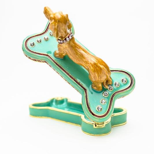 Keren Kopal Dachshund Dog Sitting on Bone