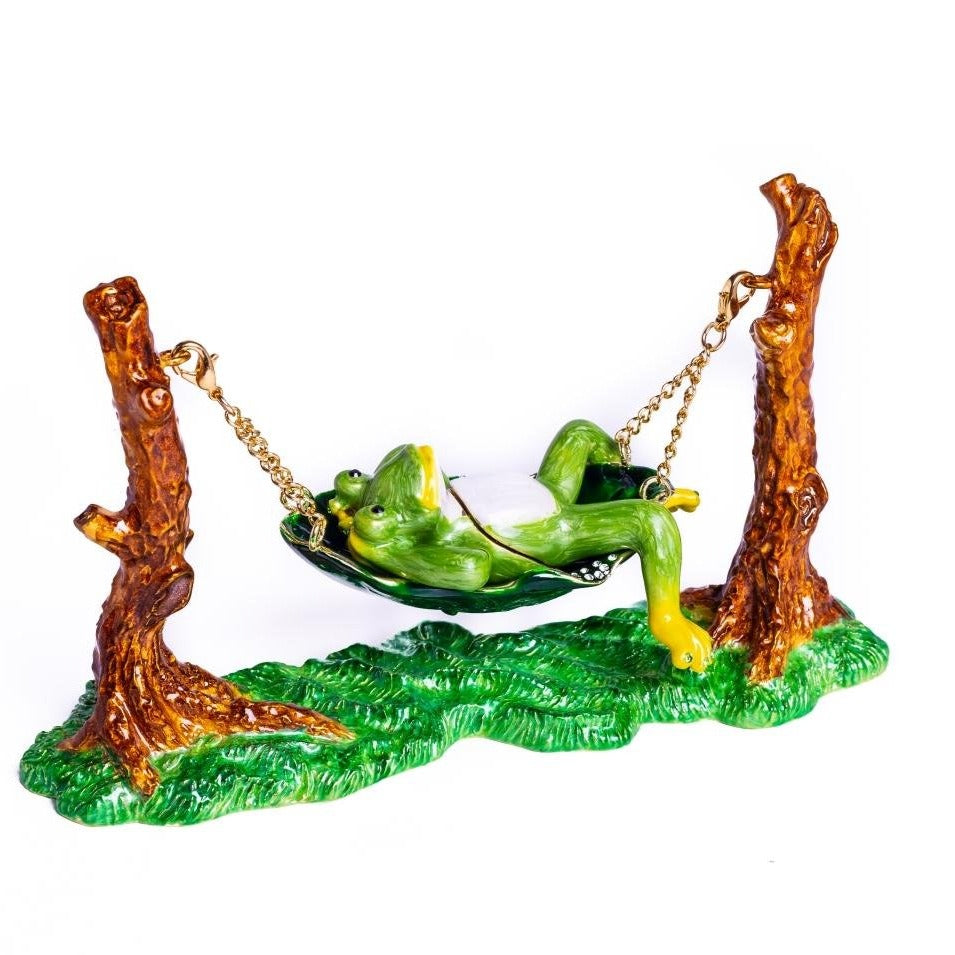 Keren Kopal Frog Relaxing on Hammock