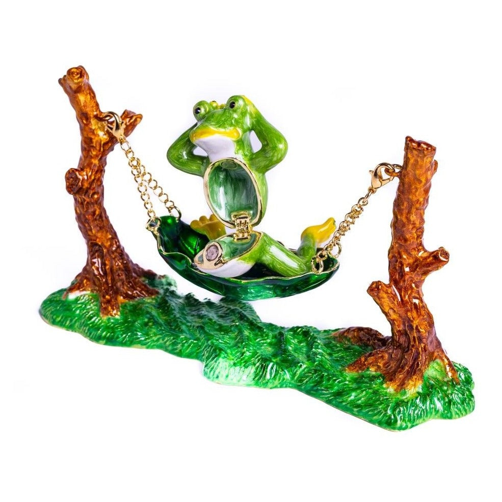 Keren Kopal Frog Relaxing on Hammock