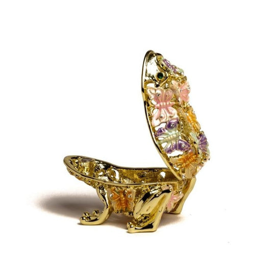 Keren Kopal Golden Frog Decorated with Butterflies