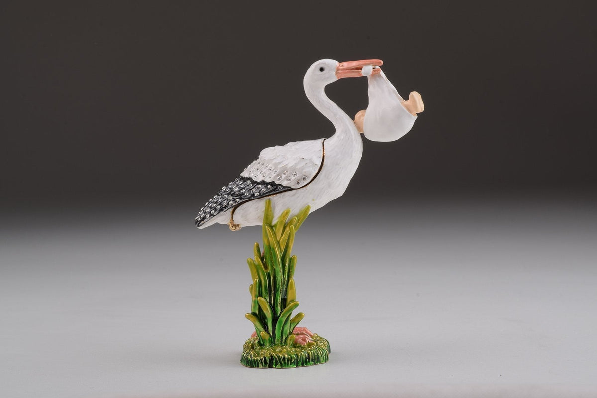 Keren Kopal White Stork Carring a Baby
