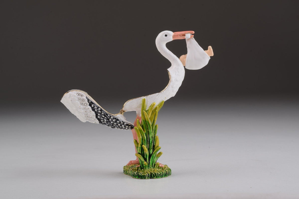 Keren Kopal White Stork Carring a Baby