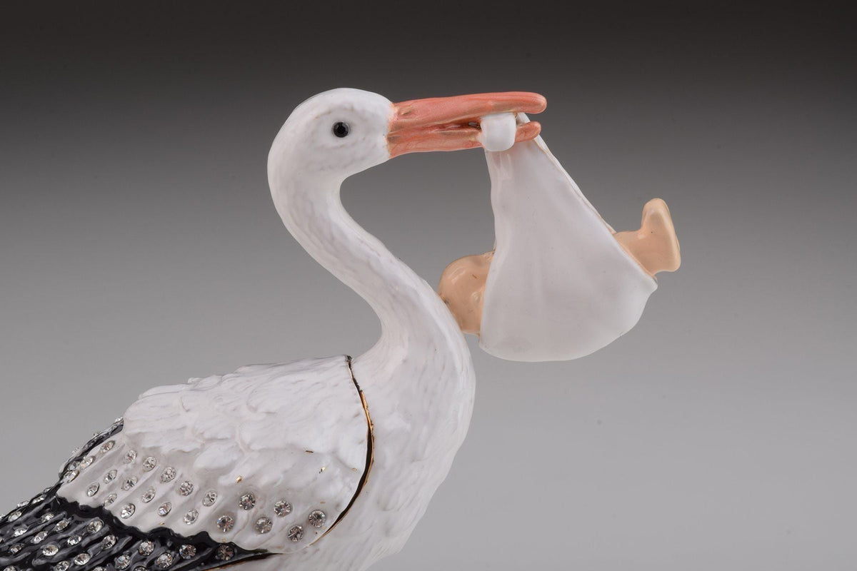 Keren Kopal White Stork Carring a Baby