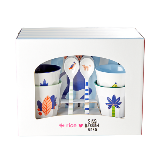 Rice DK | Melamine Kids Dinner Set in Gift Box Tropic Jungle