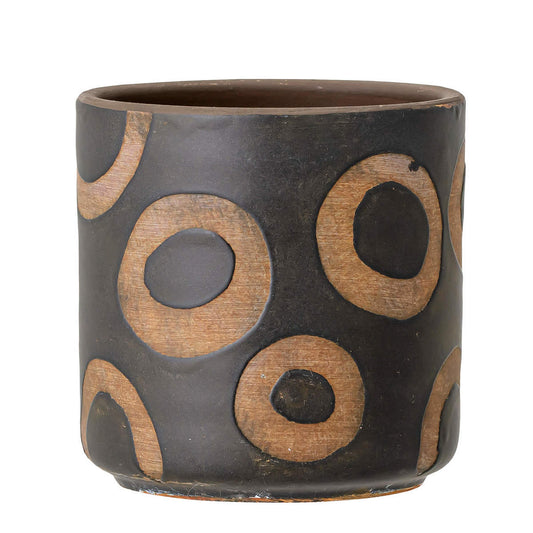 אדנית טרקוטה שחור/טבעי | BLOOMINGVILLE