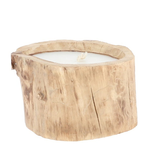 נר במעמד עץ טיק