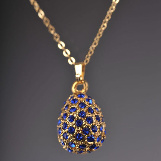 Keren Kopal Blue Egg Pendant Necklace
