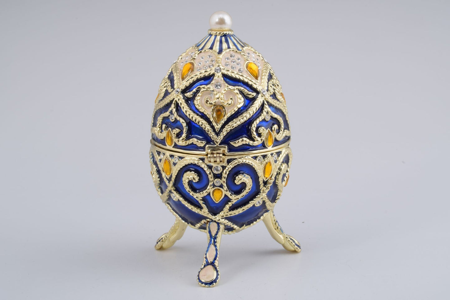 Keren Kopal Blue Faberge Music Playing Egg