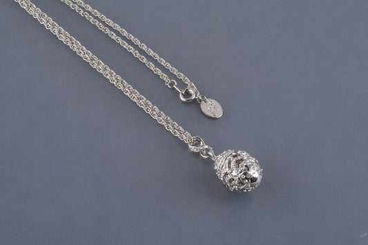 Keren Kopal Silver Egg Pendant Necklace