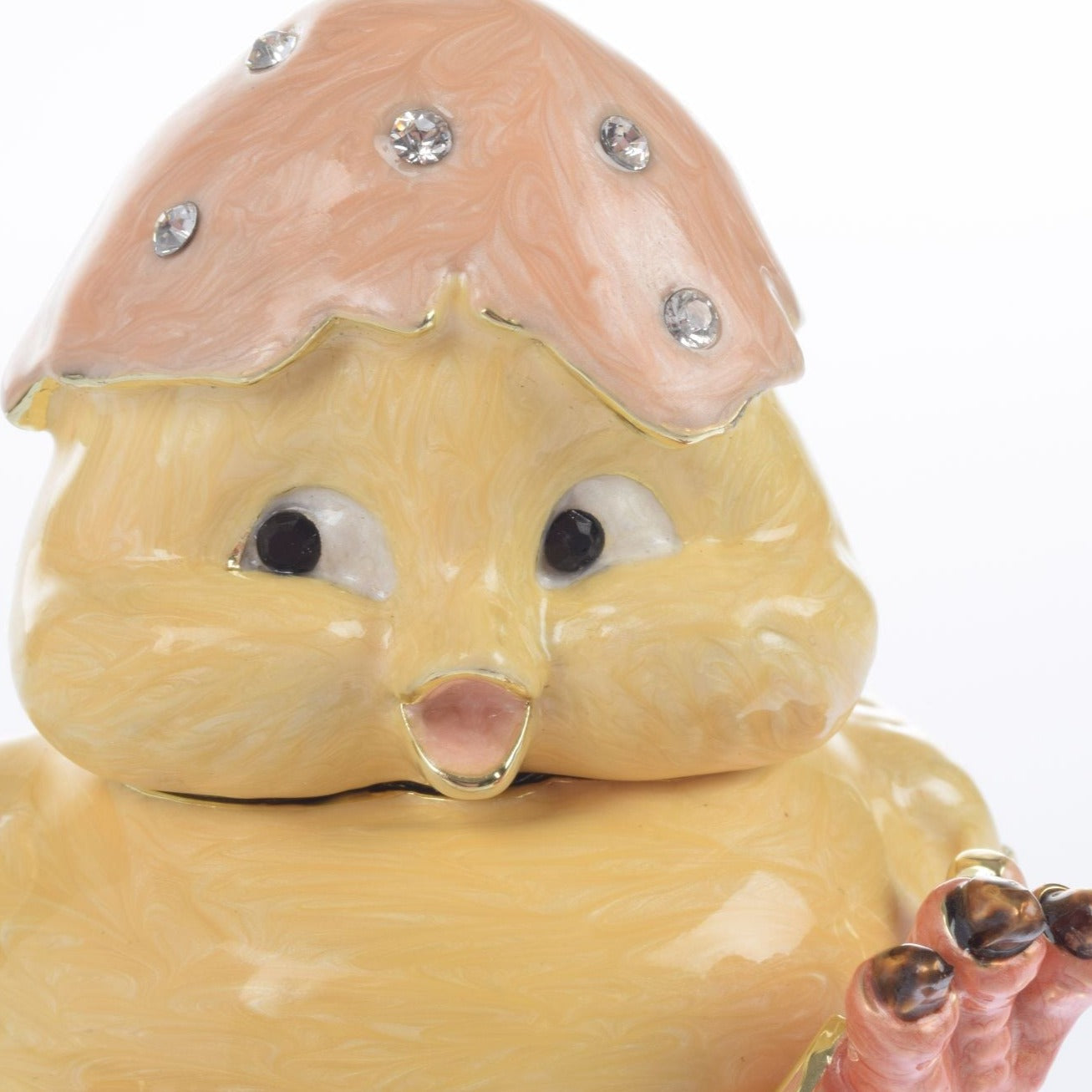 Keren Kopal A chick hatches from an egg Trinket Box