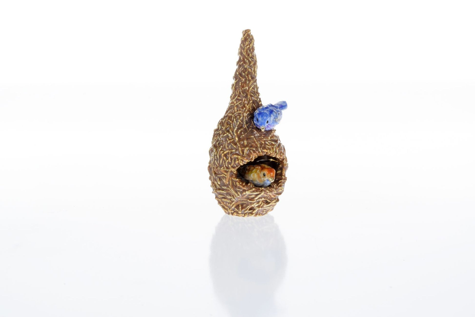 Keren Kopal Two love Birds in a nest Trinket Box