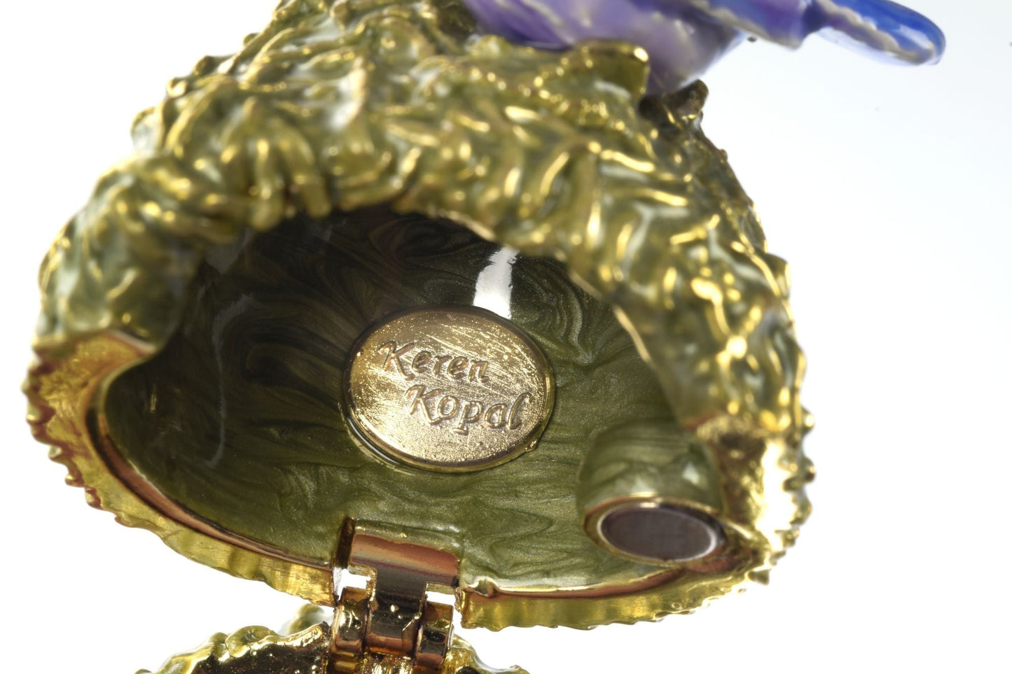 Keren Kopal Two love Birds in a nest Trinket Box