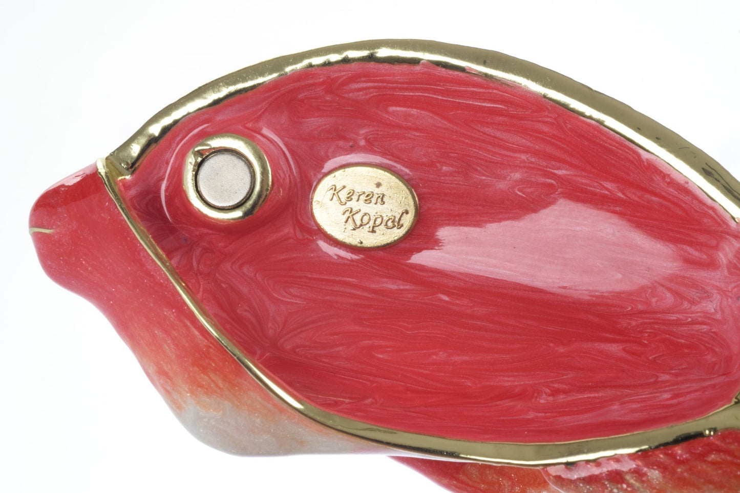 Keren Kopal Red Snapper Fish trinket box