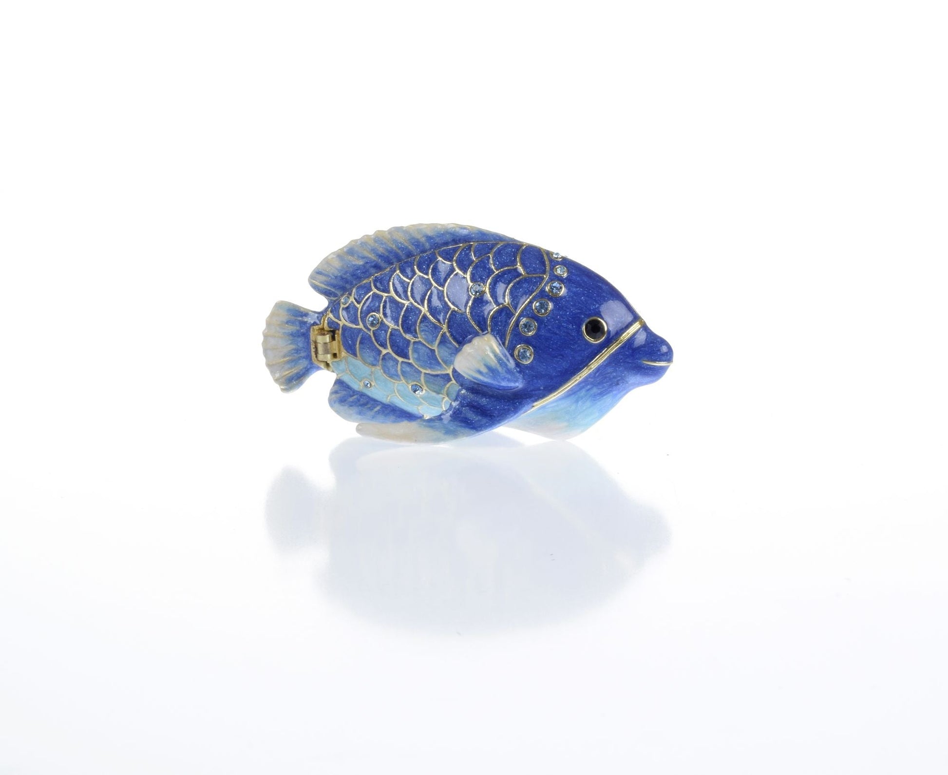 Keren Kopal Blue Rainbowfish Fish trinket box