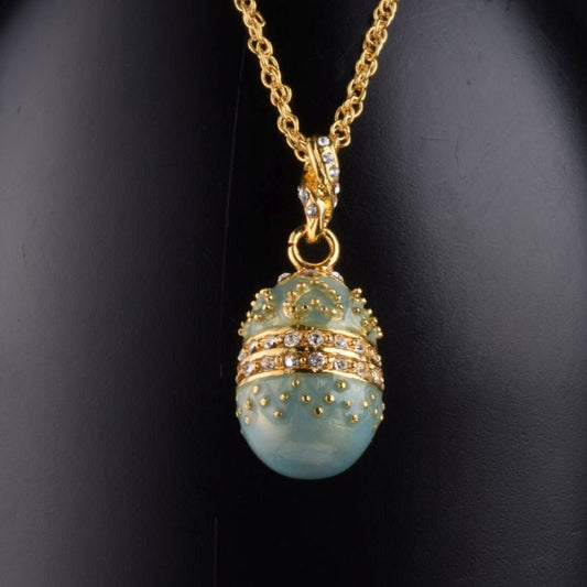 Keren Kopal Teal Egg Pendant Necklace