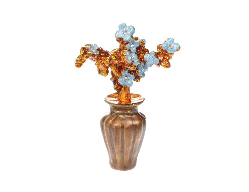 Keren Kopal Purple Easter Egg with flower vase