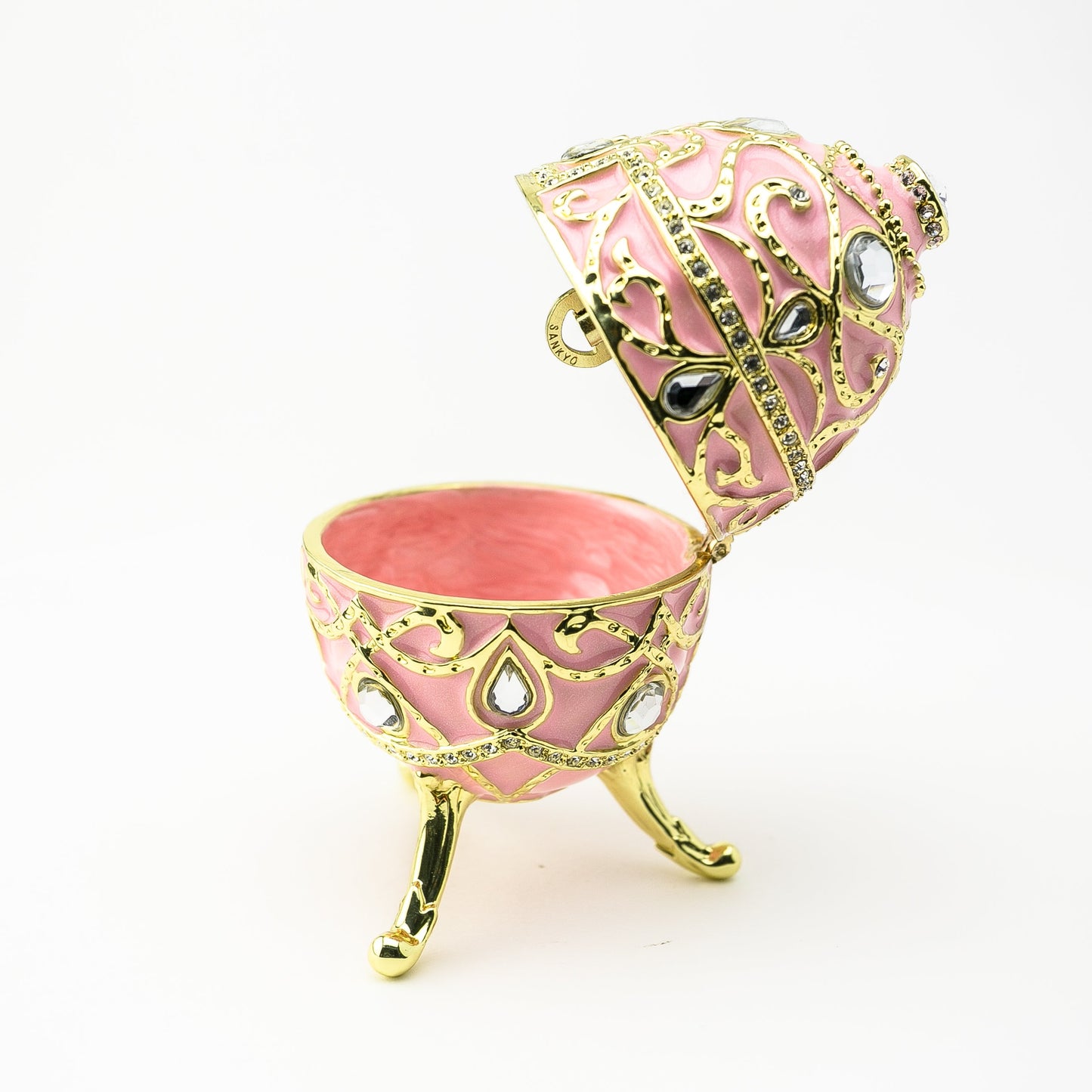Keren Kopal Pink Music Playing Russian Egg