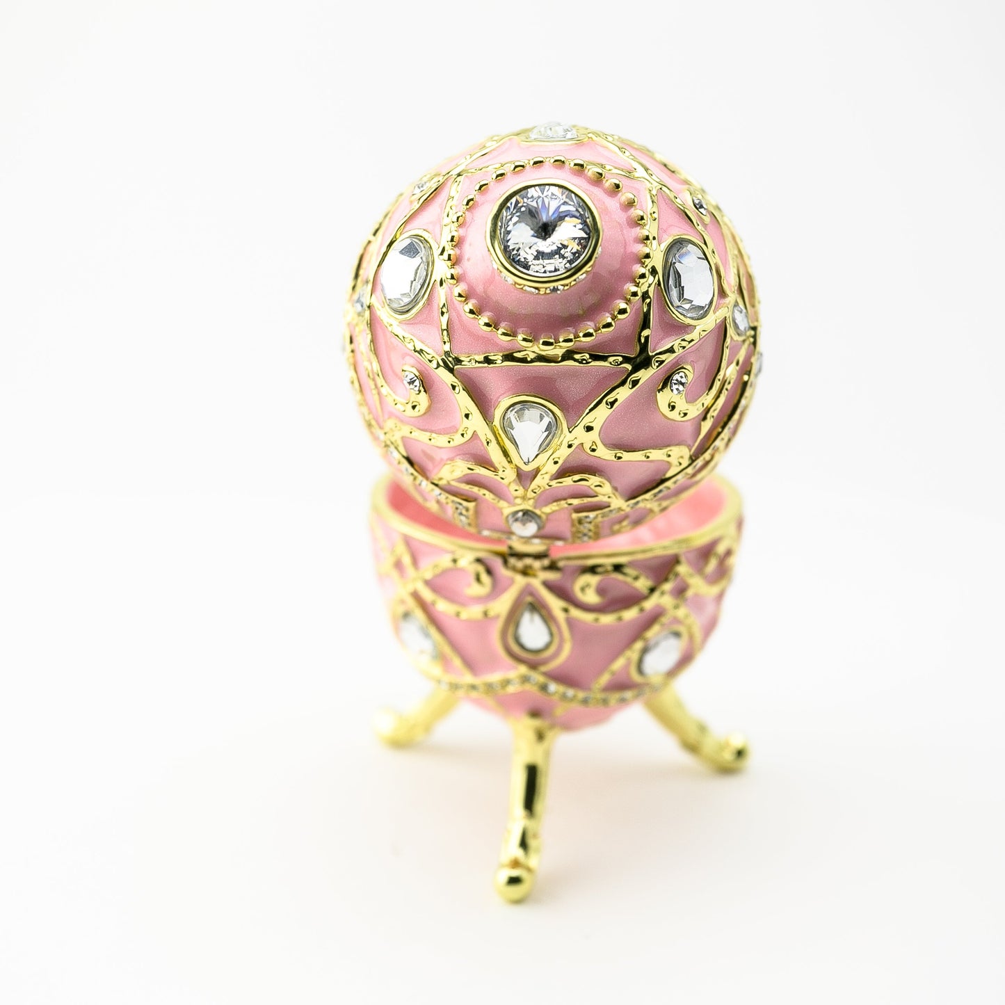 Keren Kopal Pink Music Playing Russian Egg