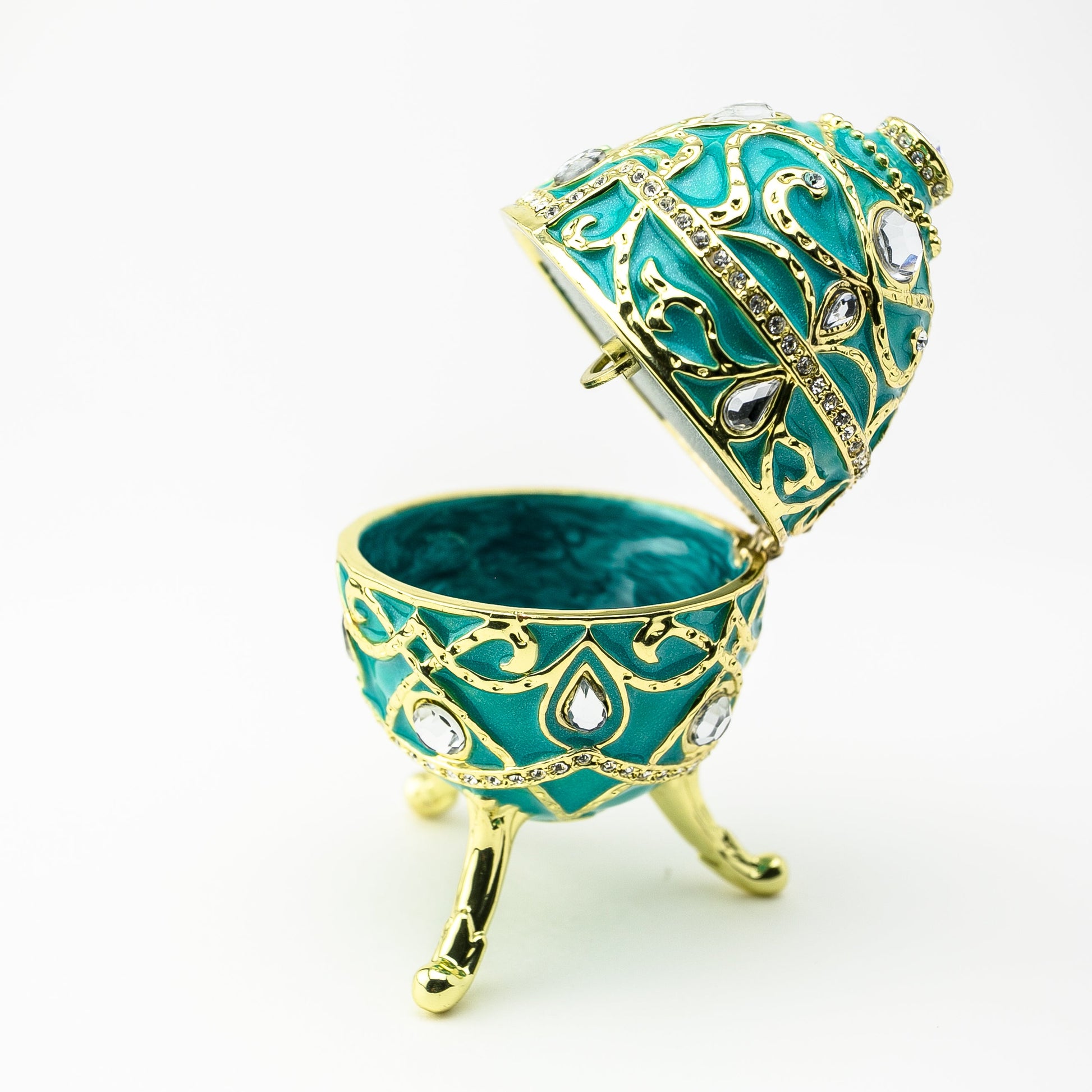 Keren Kopal Turquoise Music Playing Russian Egg
