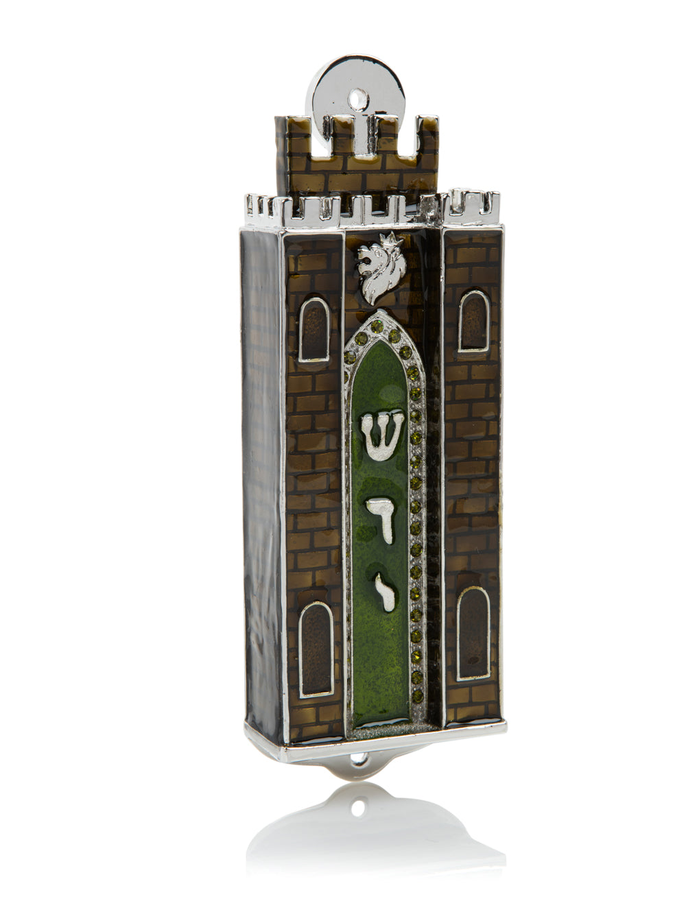 Brown Holy Ark style מזוזה