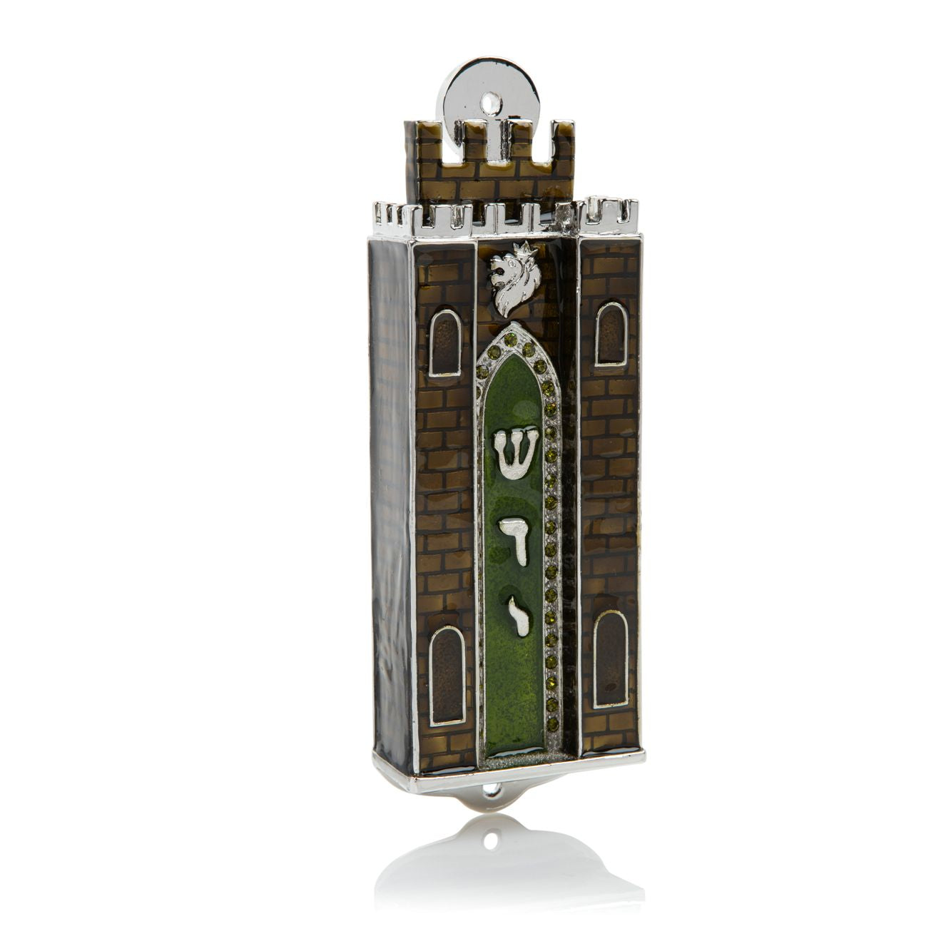 Brown Holy Ark style מזוזה