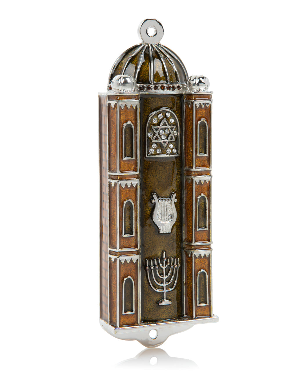 Brown Judaica style מזוזה
