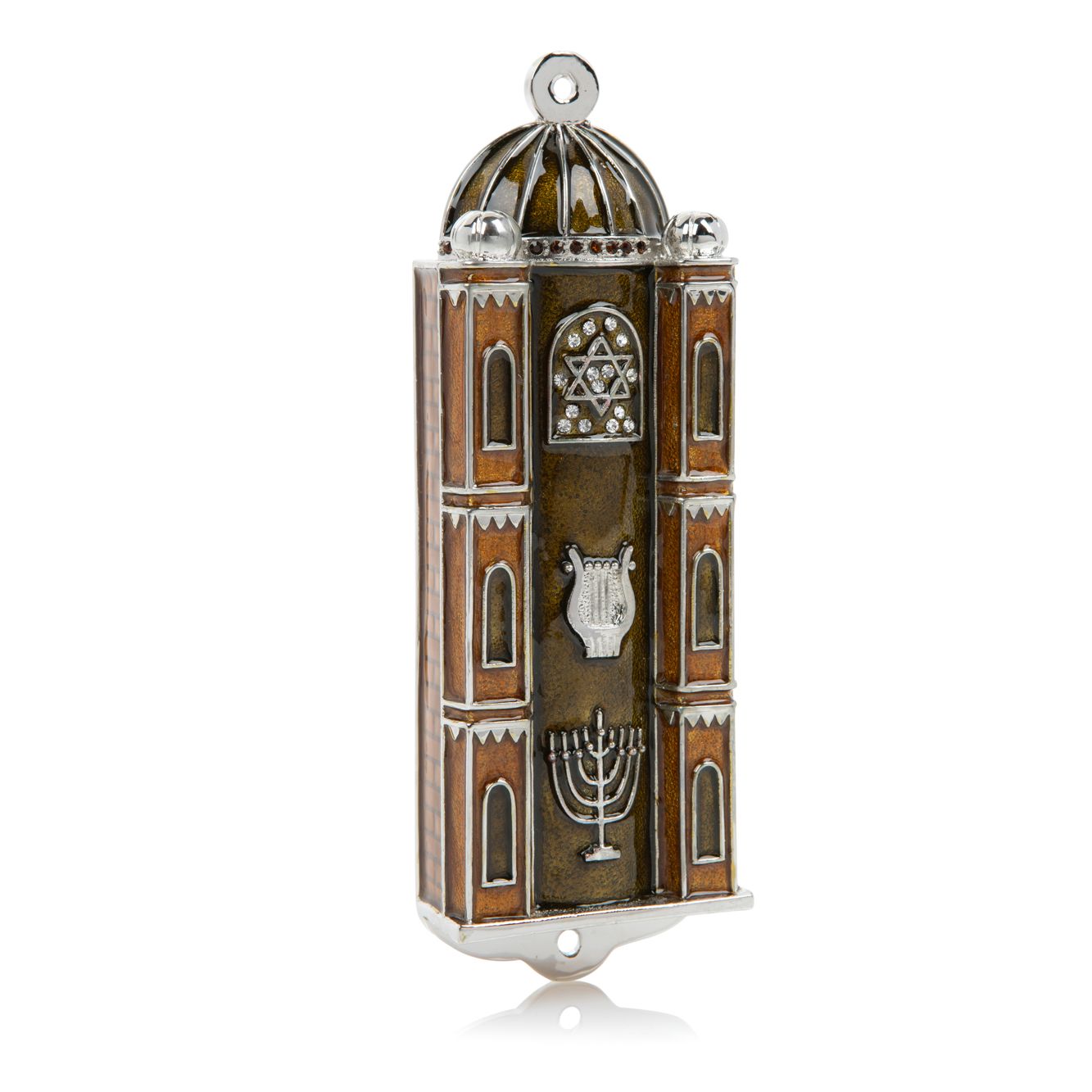 Brown Judaica style מזוזה