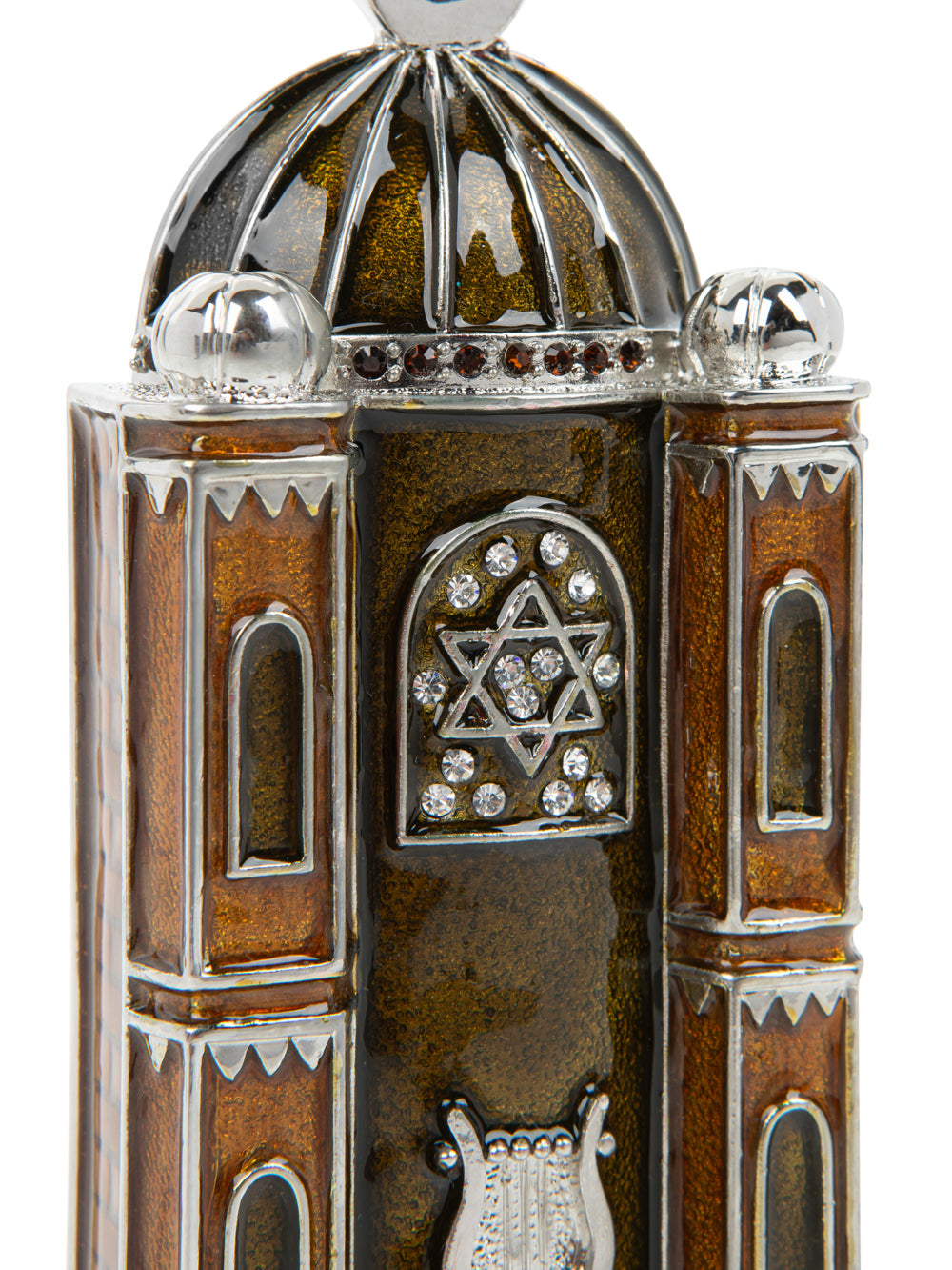 Brown Judaica style מזוזה