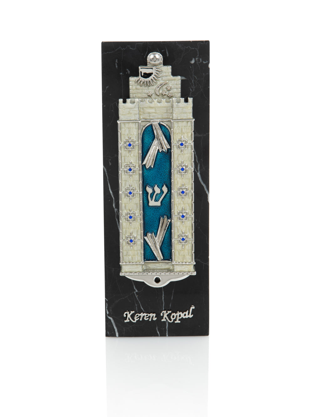 Western Wall style Decorated מזוזה