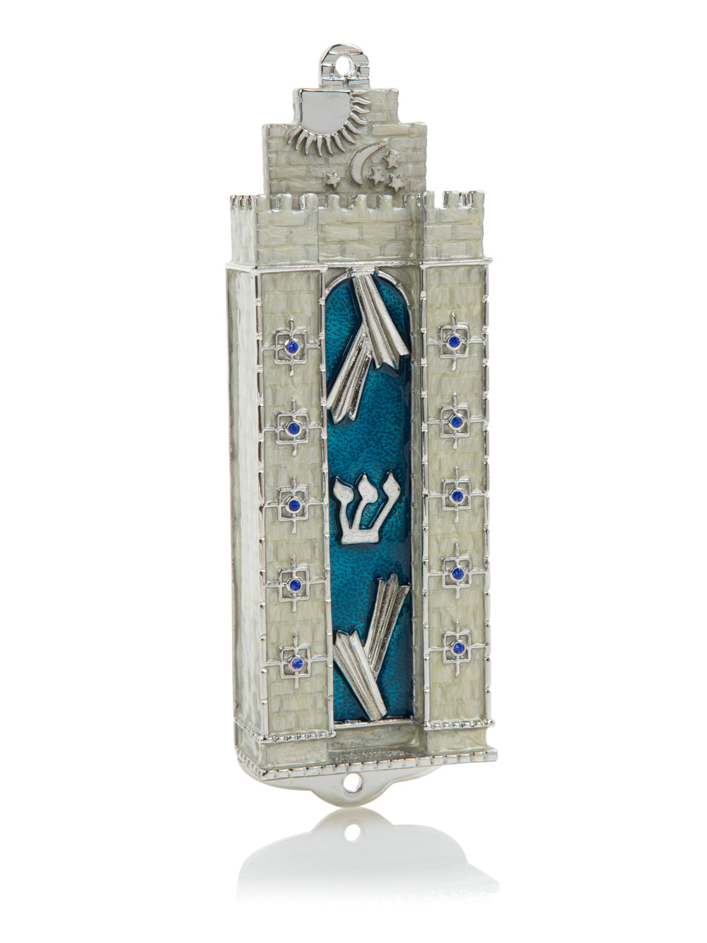 Western Wall style Decorated מזוזה