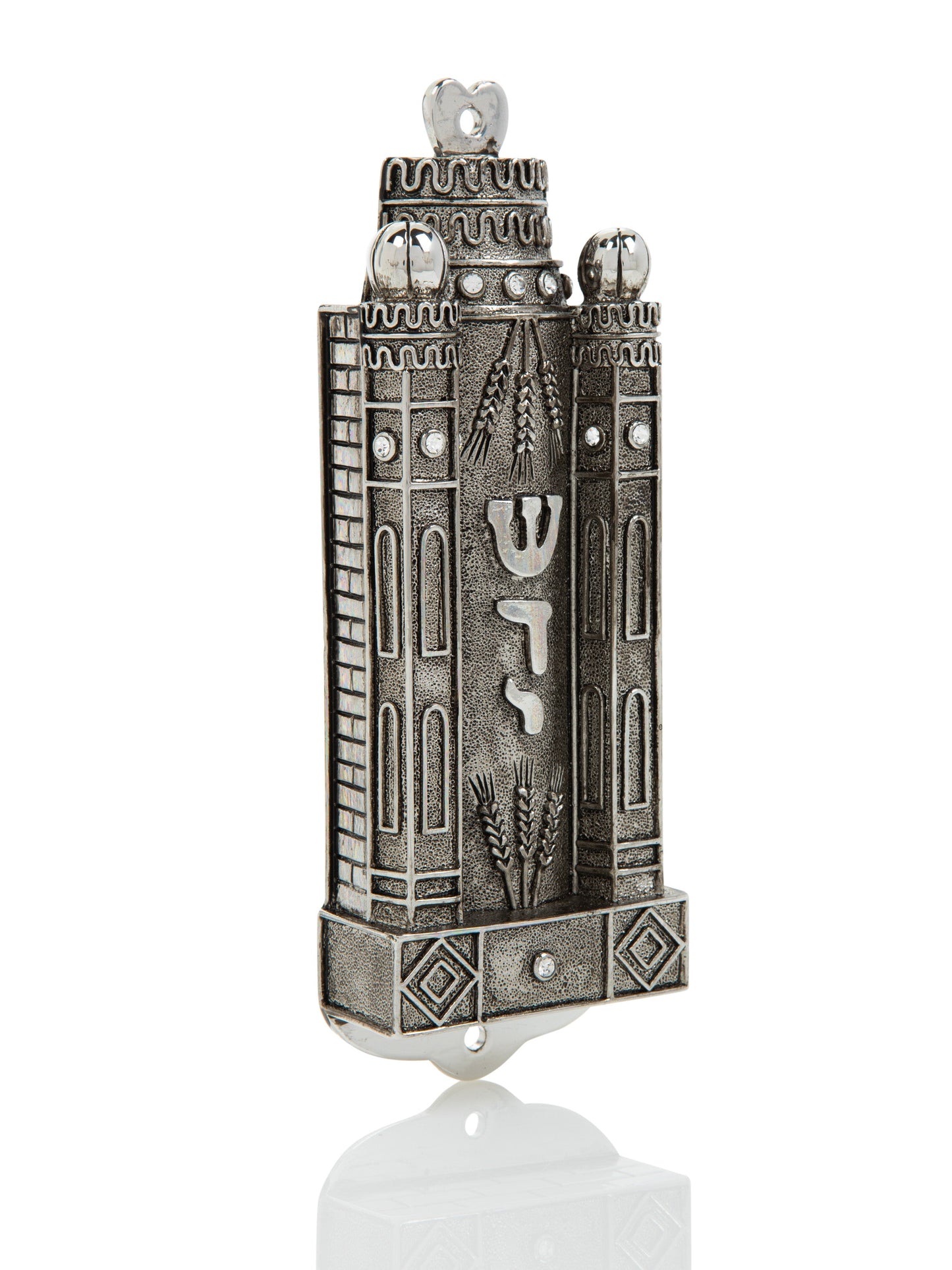Silver Contemporary Holy Ark מזוזה
