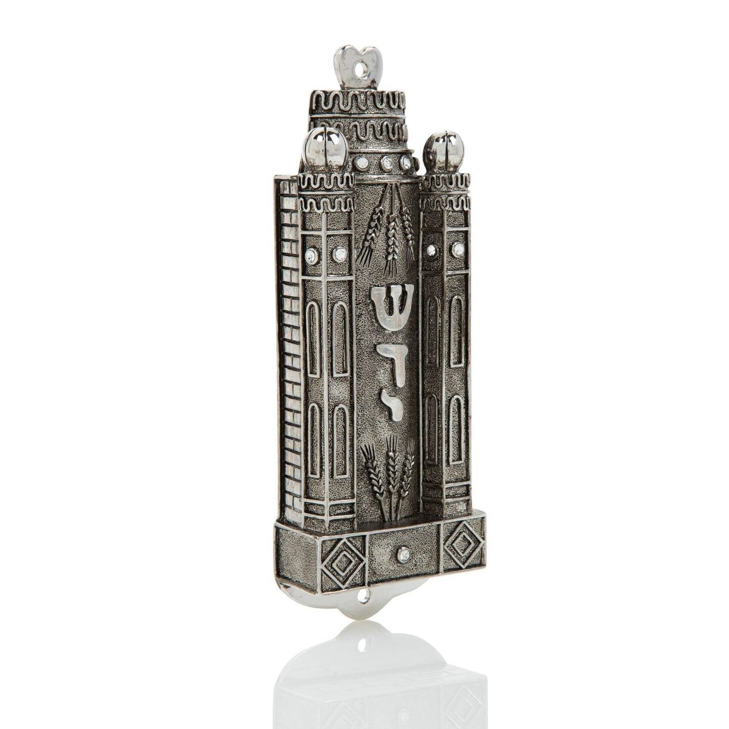 Silver Contemporary Holy Ark מזוזה