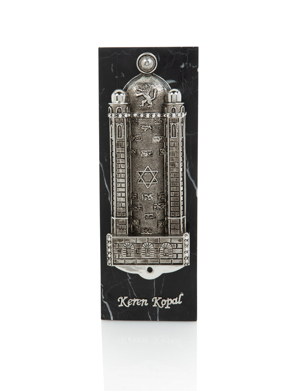 Silver Western Wall style מזוזה