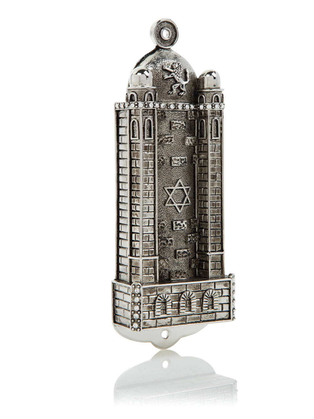Silver Western Wall style מזוזה