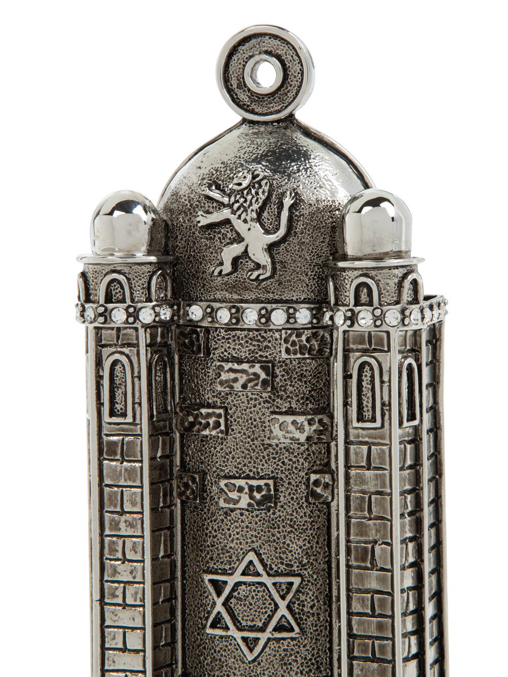 Silver Western Wall style מזוזה
