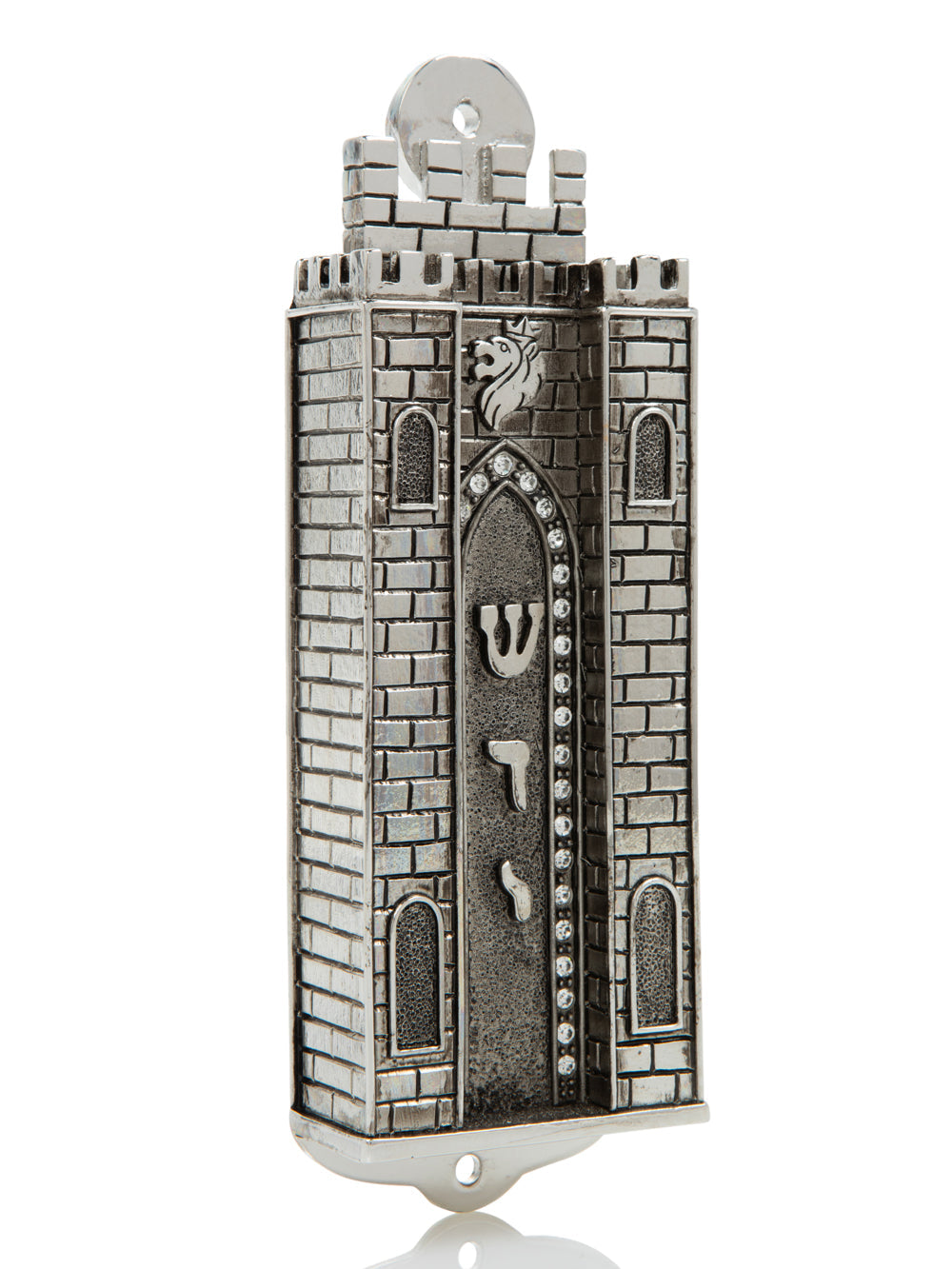 Silver Holy Ark style מזוזה