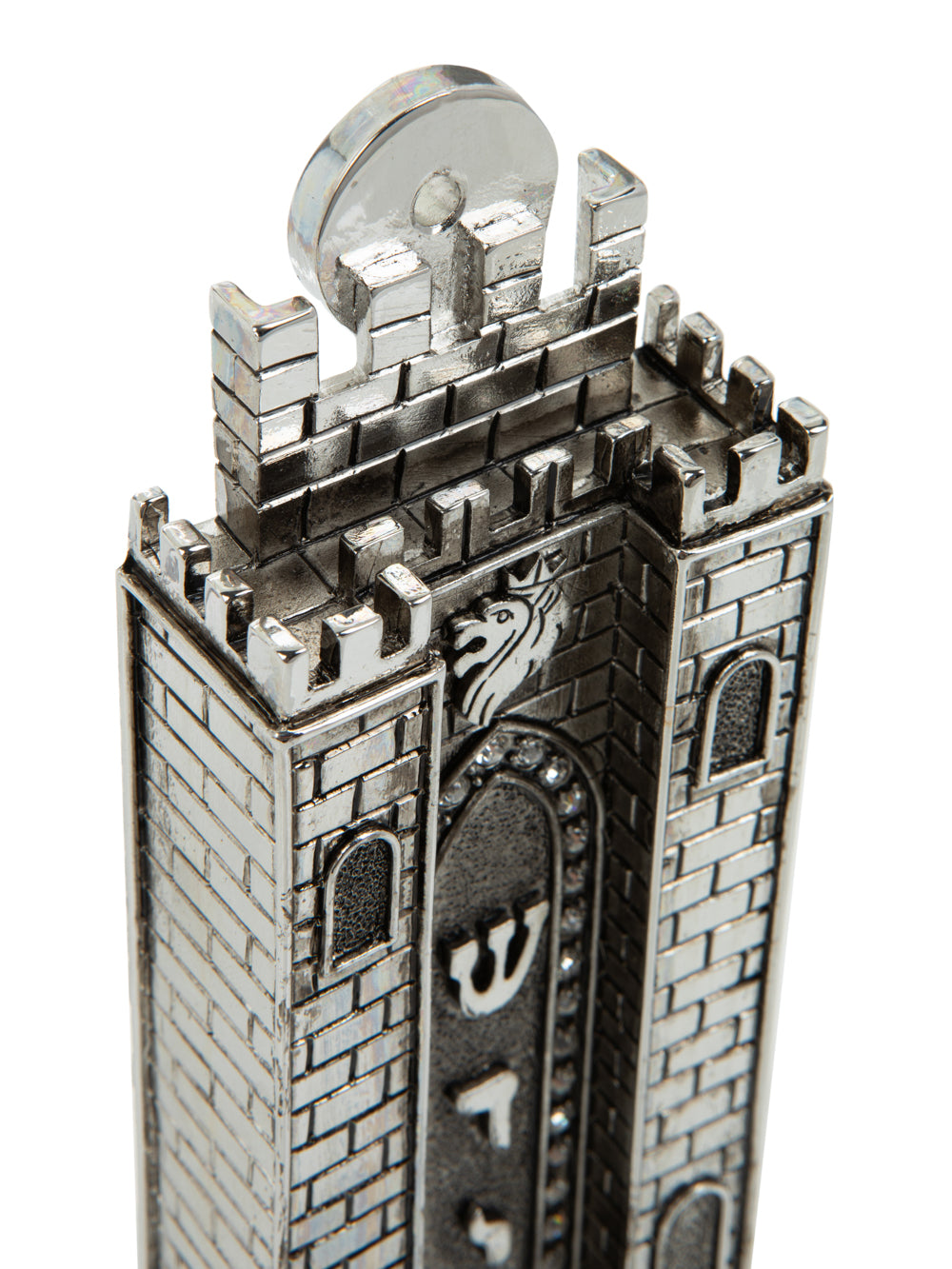Silver Holy Ark style מזוזה