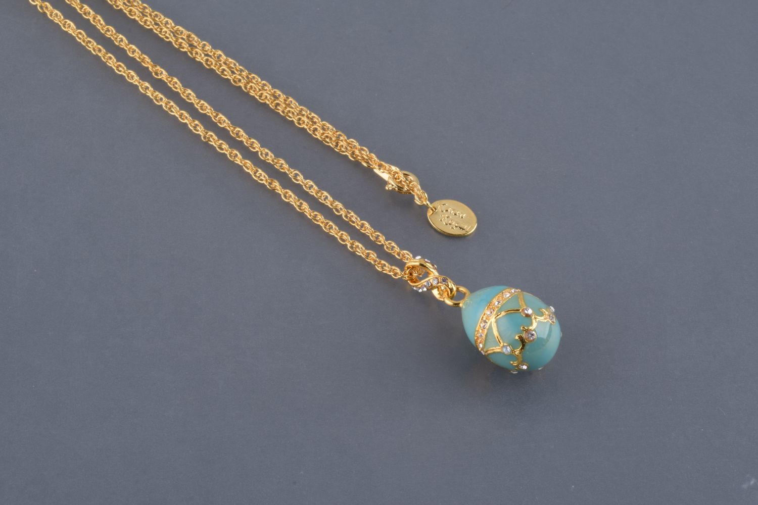 Keren Kopal Turquoise Egg Pendant Necklace