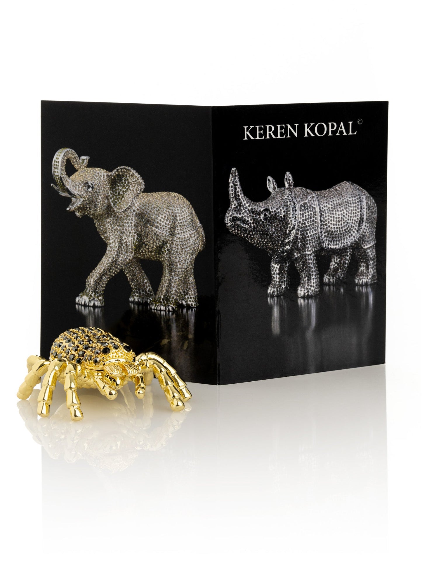 Keren Kopal Gold & Black Tarantula Spider