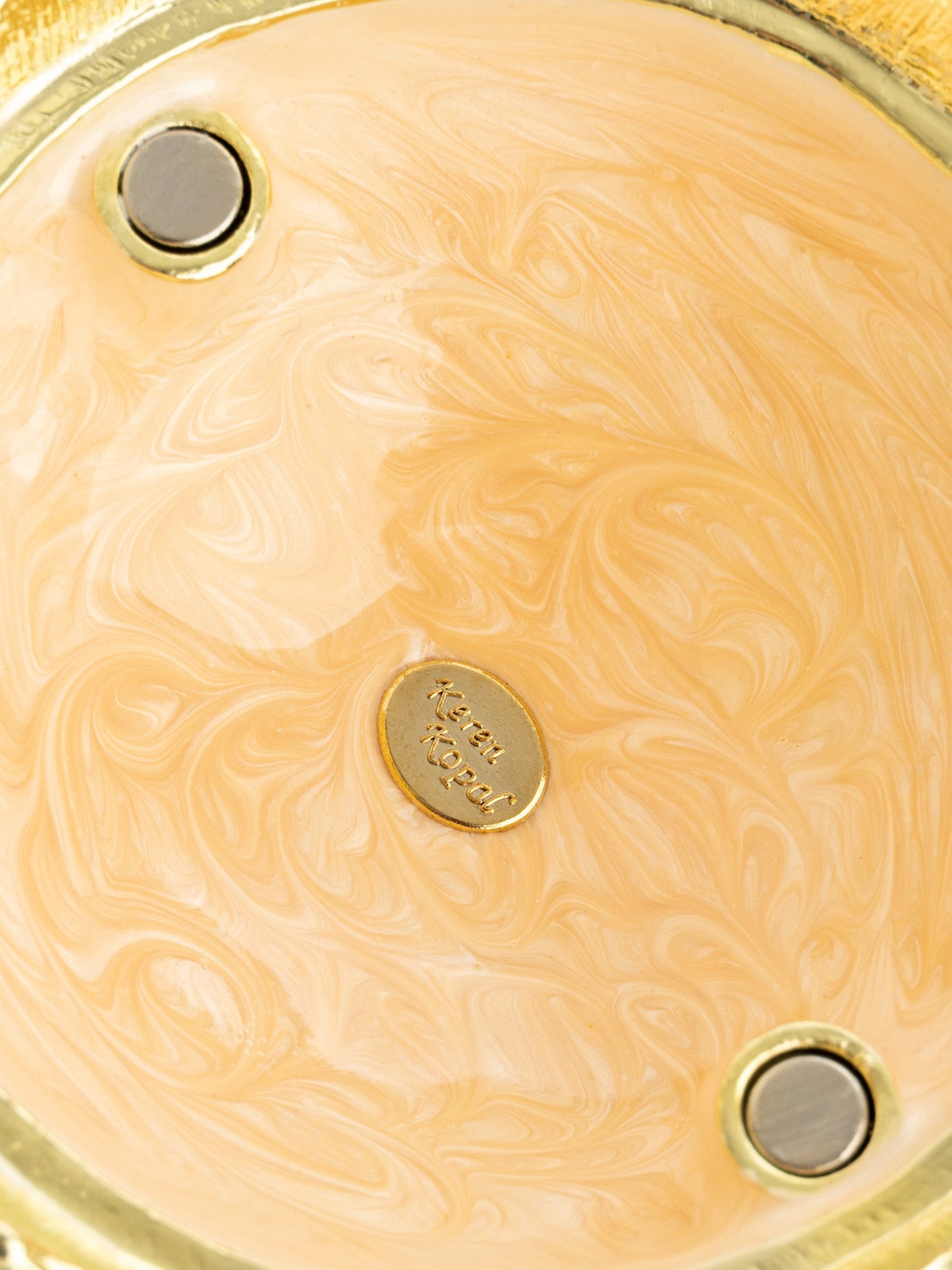 Keren Kopal Pink Umbrella Trinket Box Handmade with Swarovski Crystals