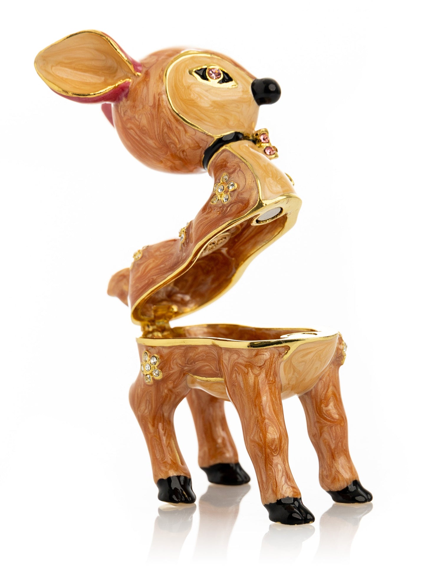 Keren Kopal Brown Fawn Trinket Box