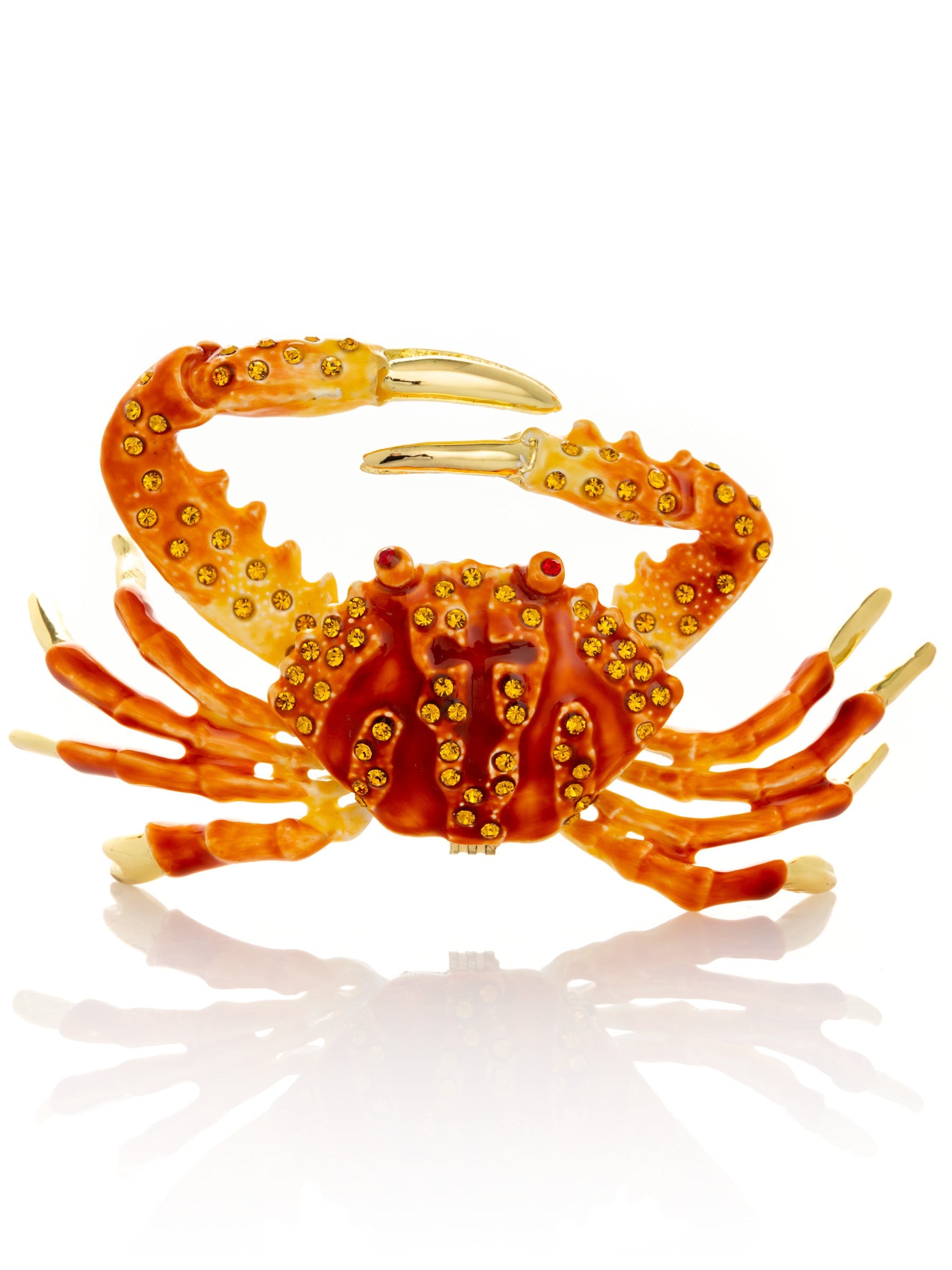 Keren Kopal Orange Crab trinket box