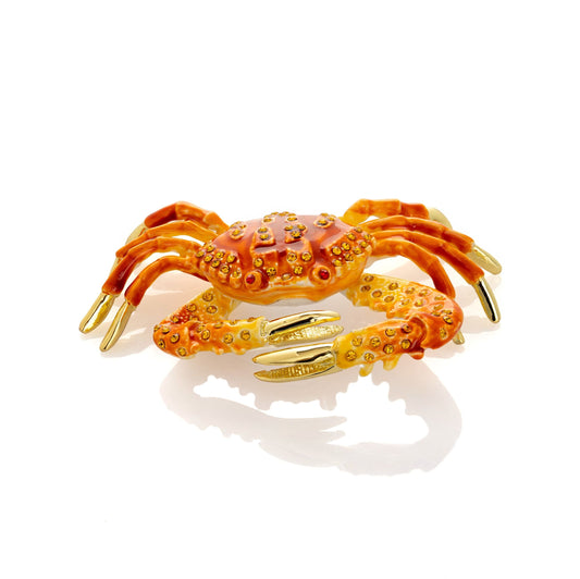 Keren Kopal Orange Crab trinket box